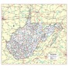 Cool Owl Maps West Virginia State Wall Map Large Print