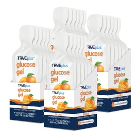 TRUEplus Glucose Gel, Orange Flavor - Gel Pouch - 24 Pack