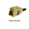 Vecys Fakra K Curry Female Cable RG174 6.6 ft/2 m