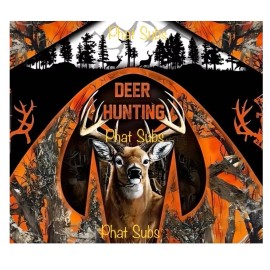Unbranded 20oz Sublimation Tumbler Wrap Deer Hunting Ready To Press Transfer