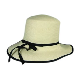 Stetson Natural Raymonde Straw Hat Fedora Size Medium R Oval 3 1/2" Brim