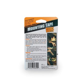 Gorilla Heavy Duty Double Sided Mounting Tape, 1" x 60", Black, (Pack of 7)