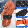 Ice Cleats Mid-Sole Snow Traction Cleats for Boots and Shoes