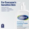 Cetaphil Cream to Foam Face Wash, Hydrating Foaming Cream Cleanser,