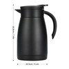 Olerd 25oz Thermal Coffee Carafe with Ceramic Coating, Stainless Steel