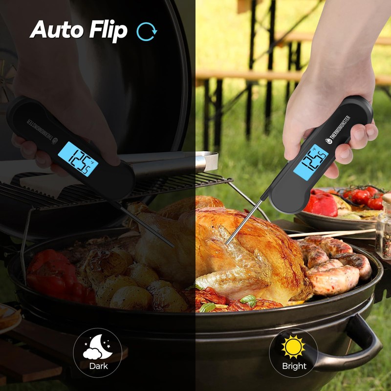 0.5 Sec Instant Read Meat Thermometer Digital with ±0.5℉ Precision,