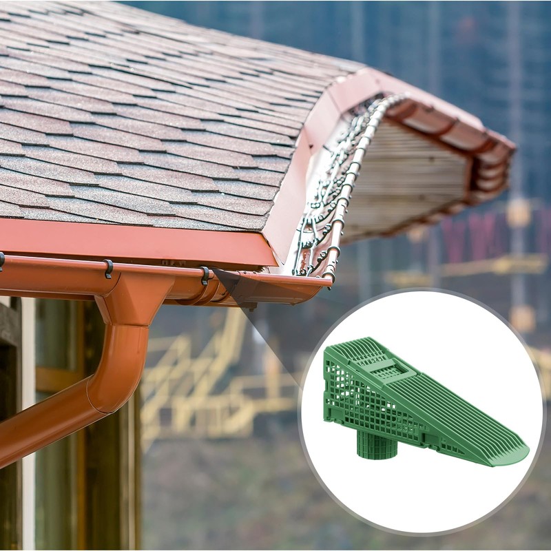 Nuanchu 4 Pcs Wedge Downspout Screen Gutter Guard Downspout Filter