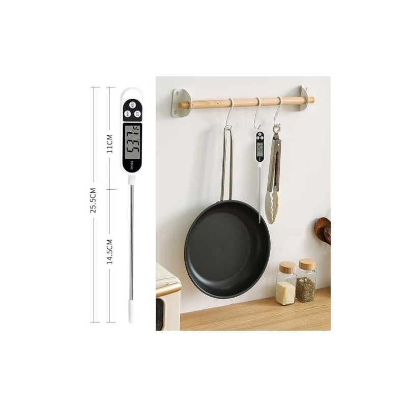 Termómetro Digital de Cocina para Carne, Termómetro de Lectura con