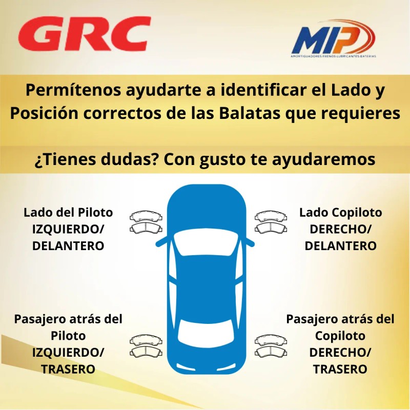 Balatas Delanteras Para Toyota Supra 19-23