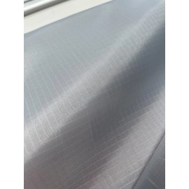 LushFabric Silver Ripstop Spinnaker Fabric Kite Marine Material Resistant Cloth 150cm wide - HALF METRE