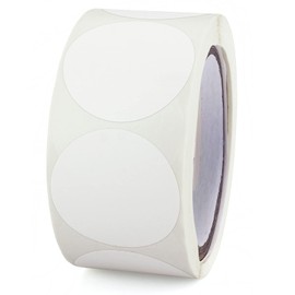 1 Inch Circle Round Dot Color Coding Stickers Garage Sale Stickers Blank Yard Sale Price Stickers Dots Blank Writable Paper Labels 500 Pieces, Color White