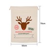 TUPARKA 3 PCS Christmas Canvas Bags Santa Sack Bag for