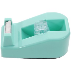 Ipetboom Tape Cutter Cellophane Tape Stand for Office Small Tape Holder Desktop Office Tape Machine Packaging Cutter Small Tape Cutting Tool Plastic Light Green