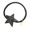 VingTAINE H-908 Bijou Rhinestone Star Hair Rubber Hair Accessory, Black