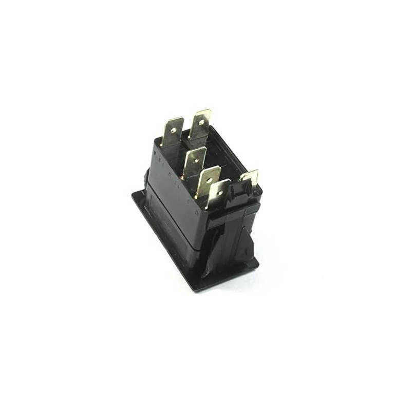 (HO #30) Carling Rocker Switch SPST, 20A 12VDC, Illuminated Green,