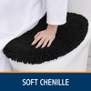 Smiry Soft Chenille Bathroom Toilet Lid Cover, Machine Washable Covers,