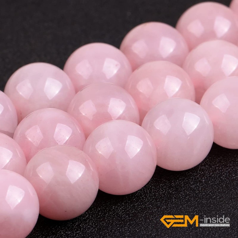 GEM-inside Rose Quartz Gemstone Loose Beads 16mm Round Crystal Energy