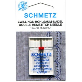 Schmetz Double Hemstitch (Wing) Sewing Machine Needle, Size: 100 - 2.5mm Gap (2.5/100)