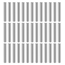 Pack of 40 Cylinder Pins, Diameter 6 x 40 mm, Shelf Support Pins, Shelf Support Pins, Metal Shelf Pins, Cylindrical Shelf Supports for Cabinets, Furniture Shelf