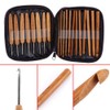 20 Pieces Crochet Hooks Kit with Case Bamboo Crochet Hooks