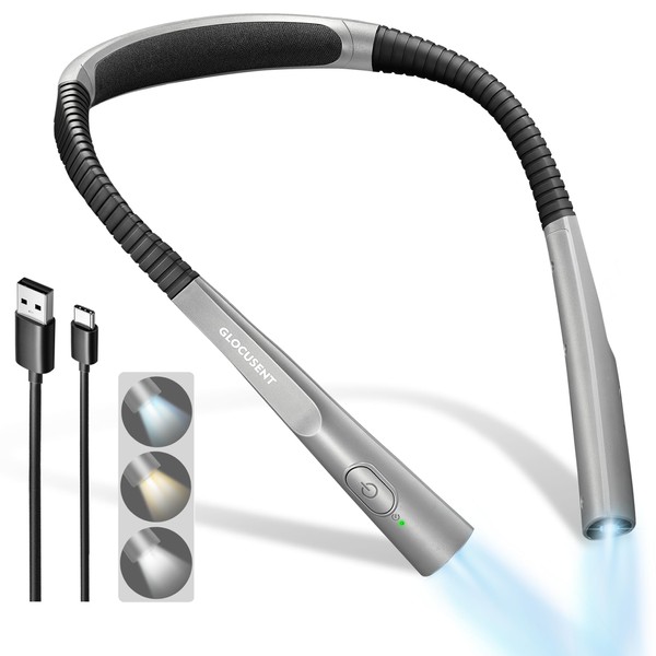 Glocusent Glocusent Reading Light Upgraded, 3 Colours & 3 Brightness