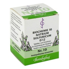 BIOCHEMIE 10 Sodium Sulfuricum D 12 Tablets Pack of 80