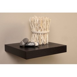 Wall Shelf, 25 x 25 x 4 cm, Floating Hanging Shelf, Wenge Colour, Wall Shelf, Bookcase, Decorative Maximum Load 5 kg