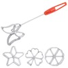 Swedish Rosettes Iron Set with 4 Interchangeable Heads, Flower Shaped