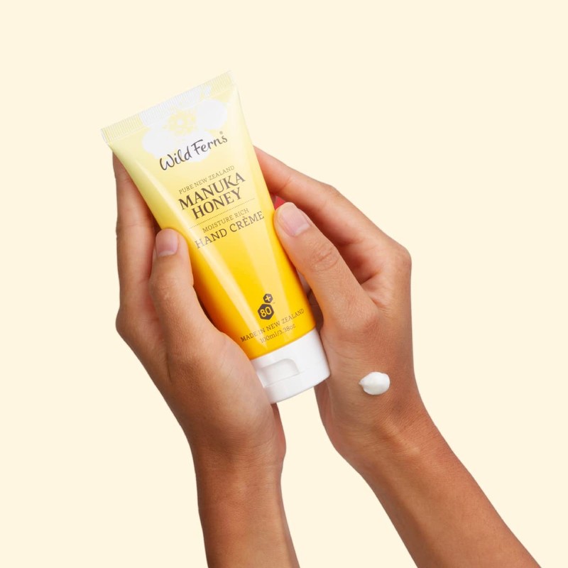Wild Ferns Manuka Honey Moisture Rich Hand Crème, 99% Natural,