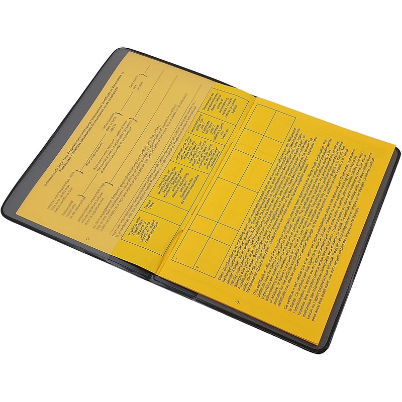 myledershop Vaccination Certificate Protective Cover, International Vaccination Certificate, Vaccination Book,