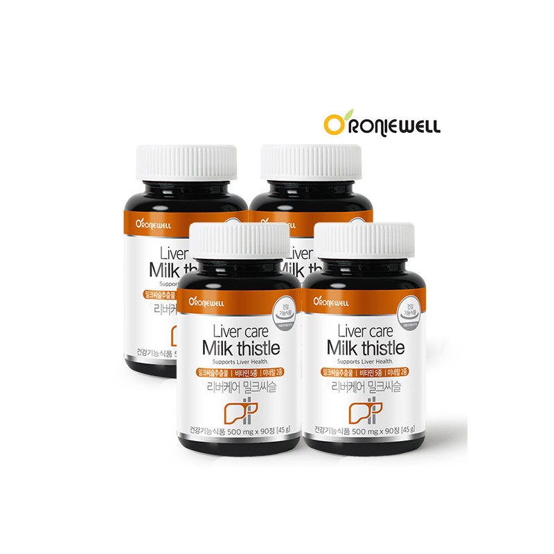 Roniwell [Roniwell] Rivercare Milk Thistle 90 tablets x 4 (total