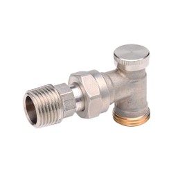 Danfoss 003L0203 Nickel RLV-D 15mm Lockshield Valve with Compression