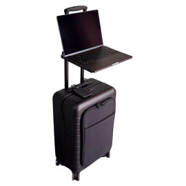 Customizable goDesk® Attachable Luggage Desk Stand (Gray/Charcoal
