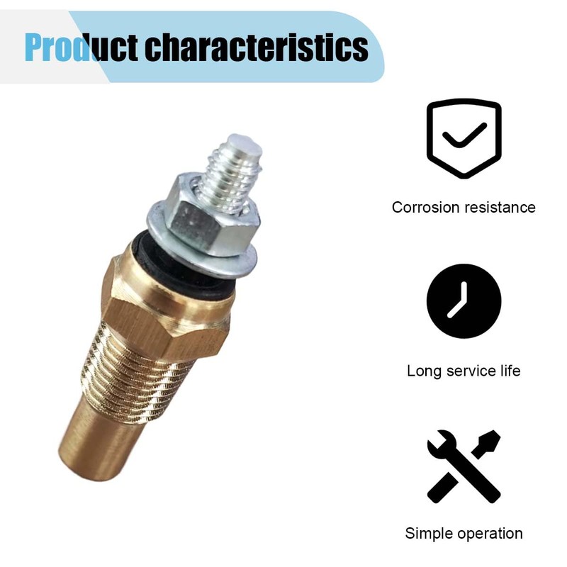Universal Engine Coolant Temperature Sensor, 1/8 Npt Brass Water/Oil Temp