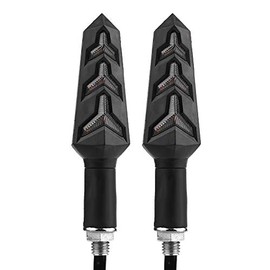 Intermitentes Rosas Para Moto,Luces De Señalización Direccional, 1 Par De Luces De Señalización Direccional En Forma De Y Para Motocicleta Lémpara Indicadora Universal