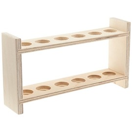 neoLab Wooden Test Tube Rack for 6 Glasses Hole Diameter 22 mm