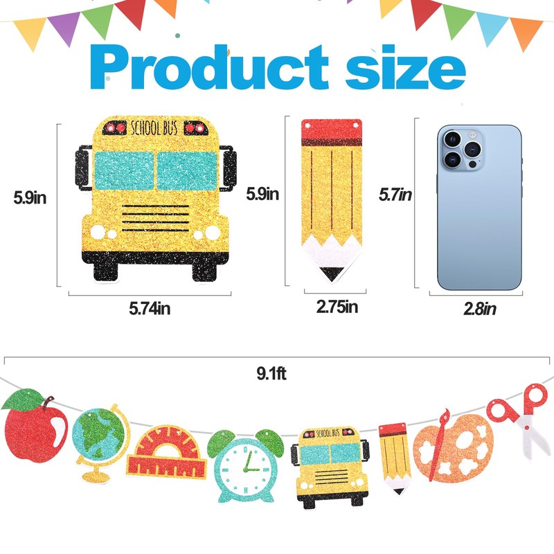 Back to School Banner DIY Kit - Cardstock Welcome Sign