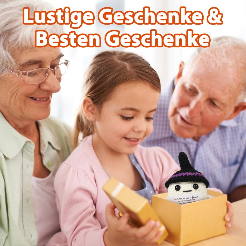 WenmthG Anti-Stress Small Gift Knitted Ghost