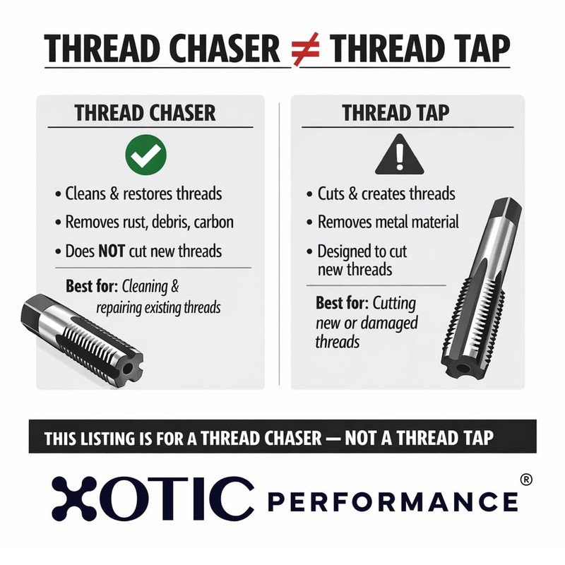 Xotic Performance™ Thread Cleaning Chaser M11 x 1.50 x 152