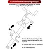 ATPEAM Wood Gluing Pipe Clamp Set | 4 Pack 3/4’’