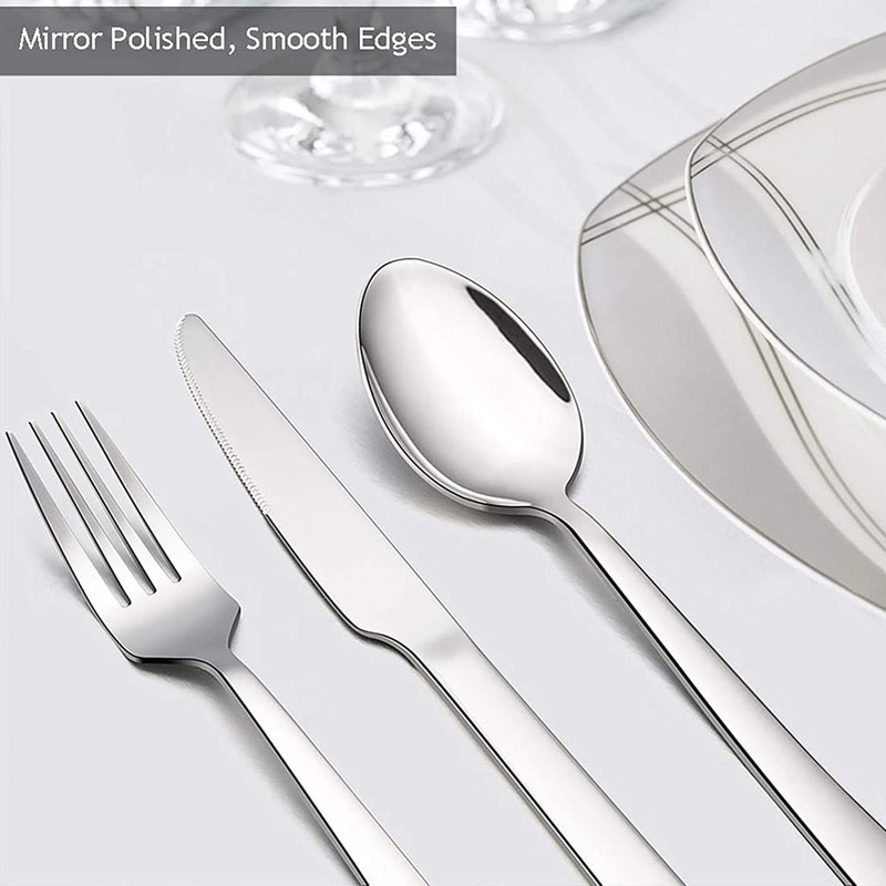 Portable Stainless Steel Flatware Set,Travel Cutlery Set for for Lunch,Office