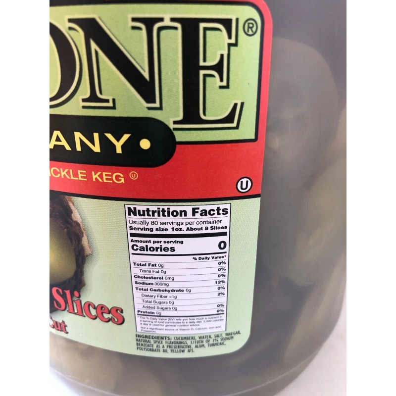 FREESTONE KOSHER DILL PICKLE CHIPS - 1 GALLON