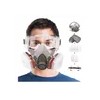 Mascarilla de Media Cara YHDM 6200 con Gafas para Pintura