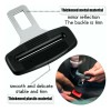 2 Piezas Hebilla De Seguridad Del Coche Auto Universal Negro