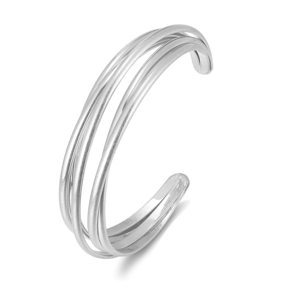 ENSKEFEN Cuff Bracelets for Women Hammered Open Cuff Bracelets Adjustable