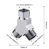 4 Pieces 3 Way Shower Arm Diverter Valve Component, G1/2"