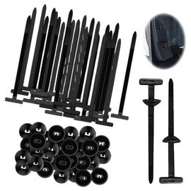 DULZEN Pack of 80 Universal Cable Ties Buckle Nylon Cable Ties Multi-Purpose Plastic Cable Ties Nylon Universal Cable Tie Buckle Heavy Duty Self-Locking for Car Daily Repair