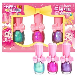 I'm Pinky Pinky Paint Children's Nail Polish 3 types, 1 piece, Set A / 아임핑키 핑키페인트 유아매니큐어 3종, 1개, A세트