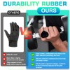 Unbranded Anti-Slip Workout Grips - Ergonomic Rubber Hand Protector Gloves