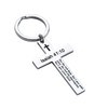 BAORIVER Cross Keychains Christian Jewelry - Bible Verse Isaiah 41:10